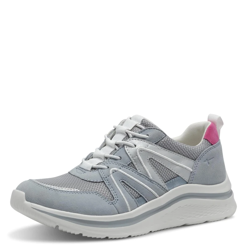 Tamaris Comfort Women’s Flat Sneakers Sporty Comfortable, Blue, 6,5 UK