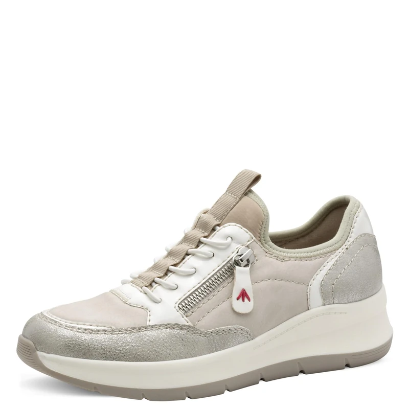Jana Women’s Flat Sneakers with Chunky Sole Vegan, Lt Grey, 4 UK