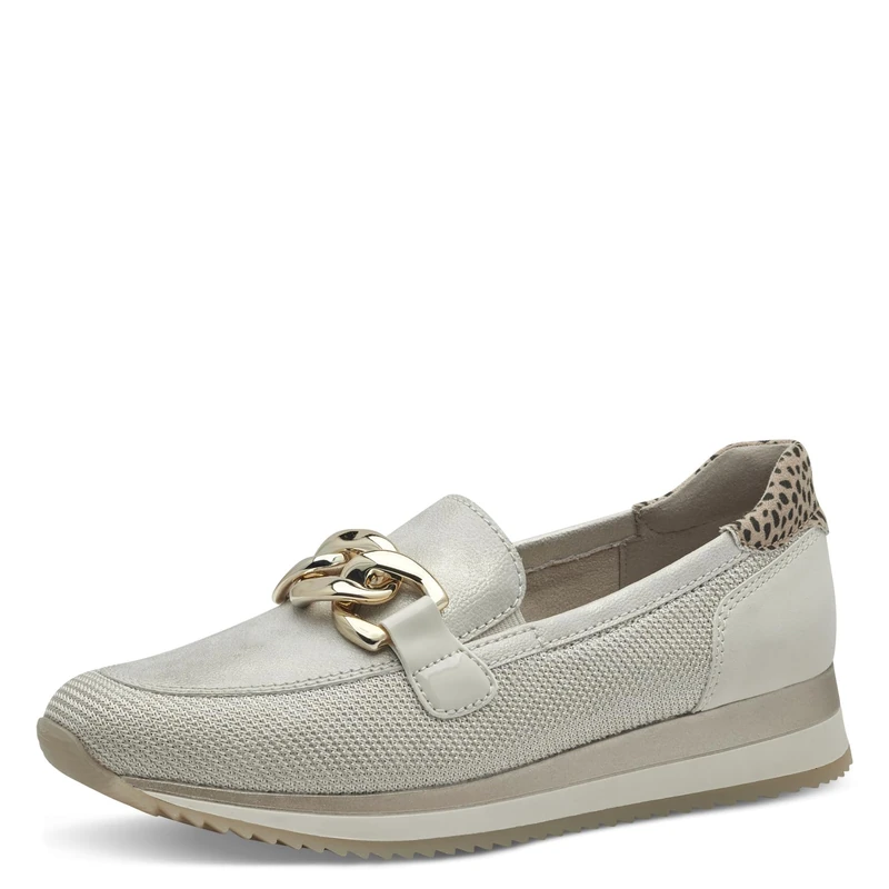Jana Women’s Slip-Ons Elegant Vegan, Beige/Gold, 7,5 UK