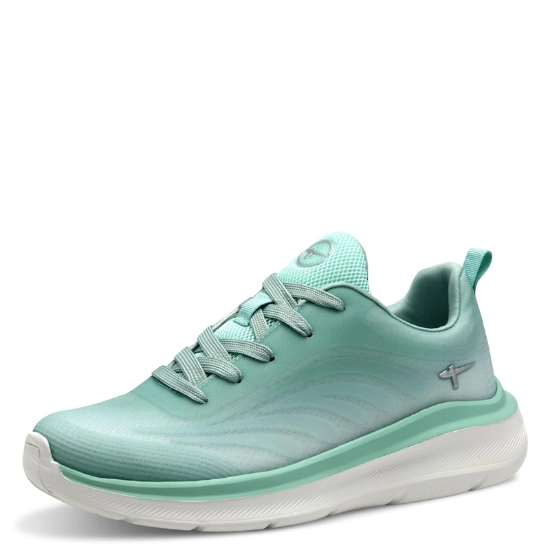 Tamaris Comfort Women’s Flat Sneakers Sporty Vegan, Mint, 7,5 UK - Image 1