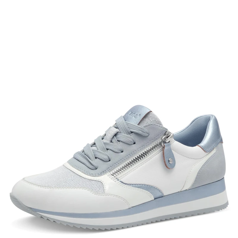 Jana Women’s Flat Sneakers with Zip Vegan, Sky, 6,5 UK