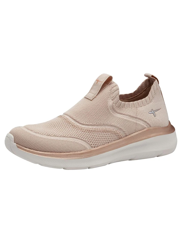 Tamaris Comfort Women’s VeganSlip-On Sneakers, Beige, 5 UK