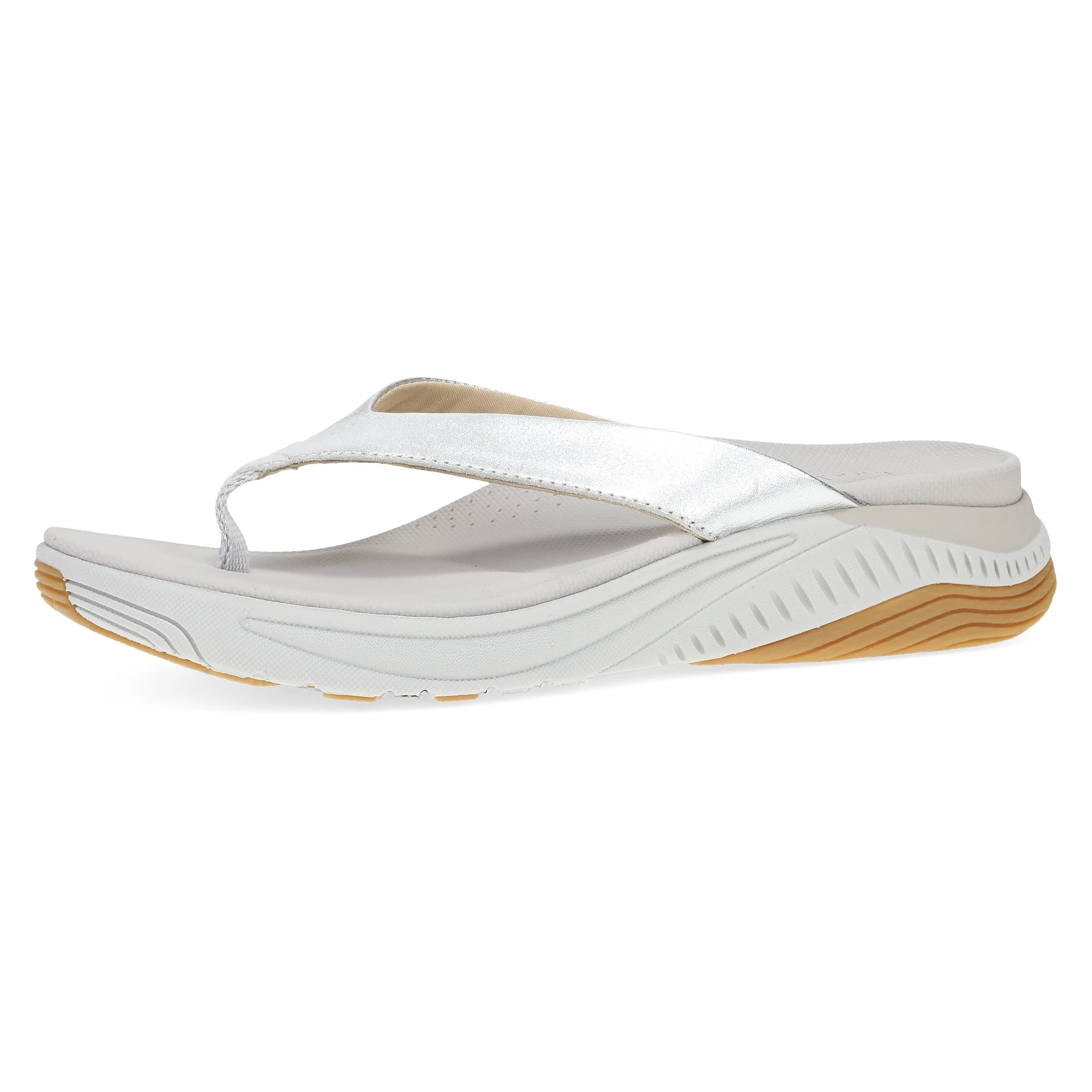 Dansko Women's Rosemary flip-Flop-Sandals, Silver, 7.5/8 UK