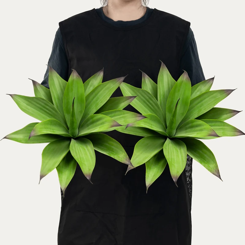 Ttranewsoo Artificial Plants Agave - Large UV Resistant Fake Agave Planters for Indoor and Outdoor Decorating