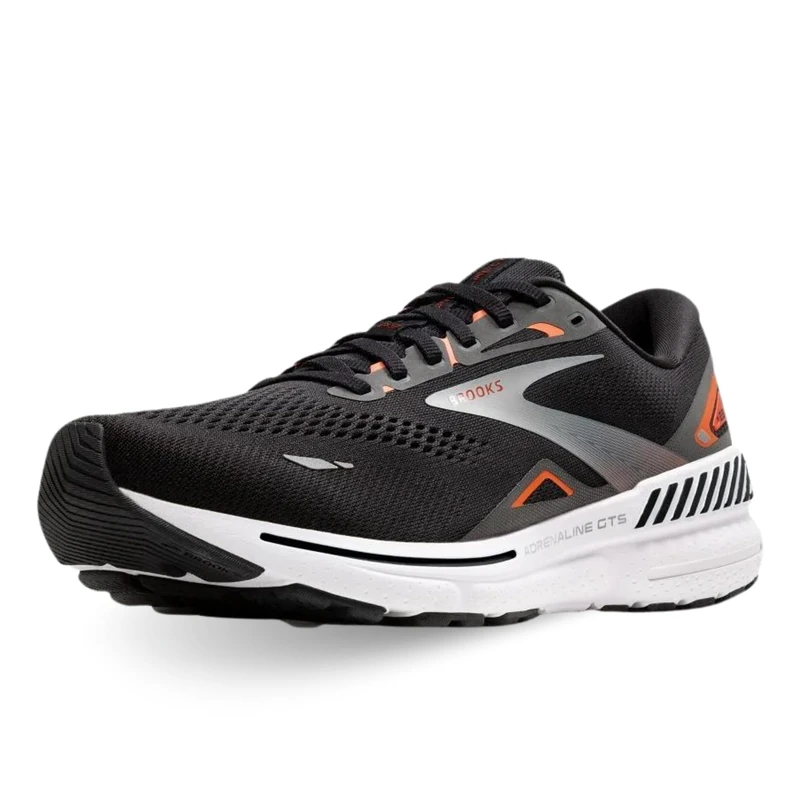 BROOKS 1103911D009 Adrenaline GTS 23 Men Black/Mardarin Red/Silver UK 10 - Image 1