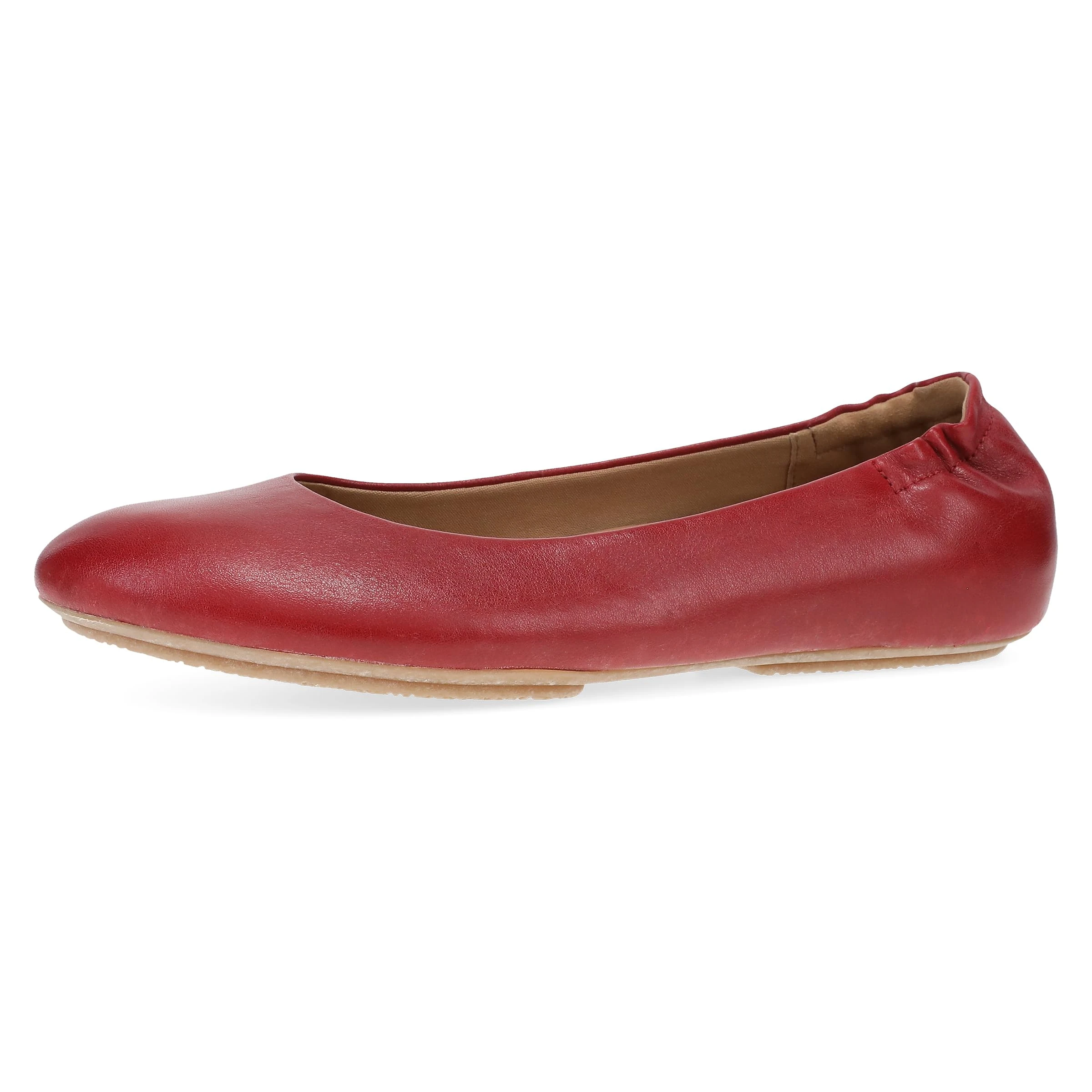 Dansko Women's Mollie Ballet Flat, Red, 9-9.5