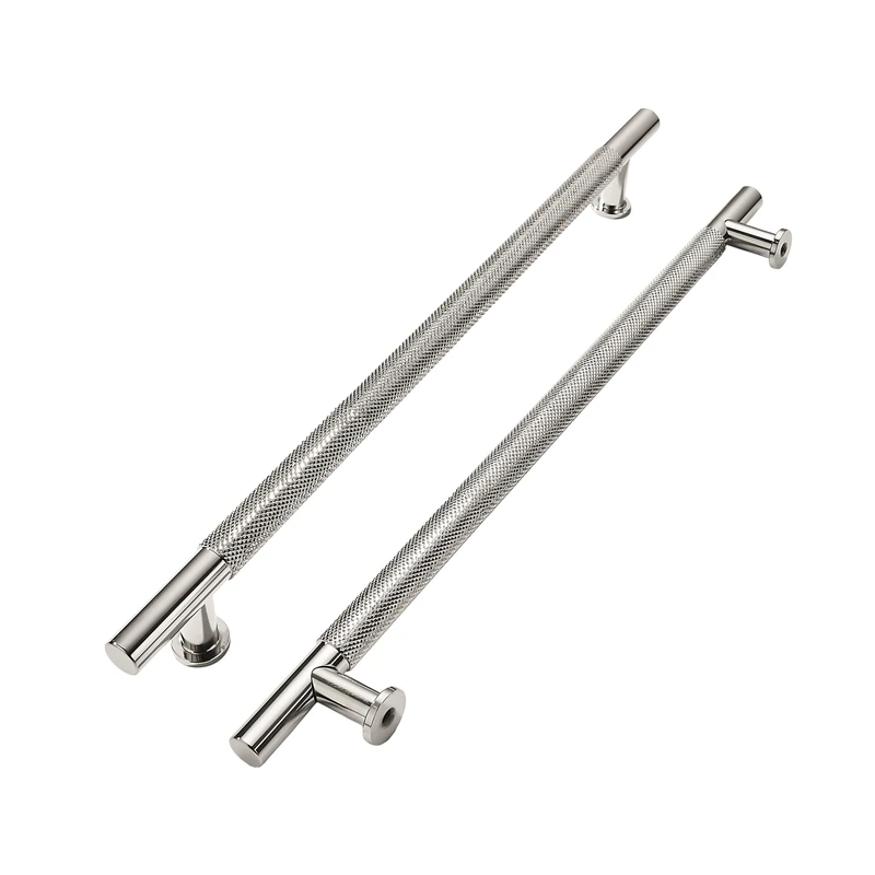 khtumeware 10 Pack 8 Inch(203mm) Drawer Handles Knurled Polished Nickel Cabinet Pulls Drawer Pulls Kitchen Hardware Kitchen Handles for Cabinets Cupboard Handles