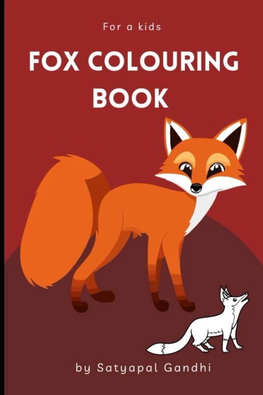 Fox colouring book
