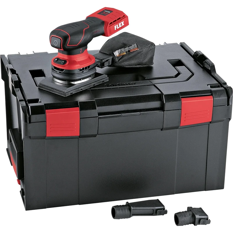 Flex Cordless Orbital Sander OSE 2-80 18-EC (Without Battery, Includes Transport Case, 4 Levels Speed Selection, Multisander with Speed Control 18 V) 532085