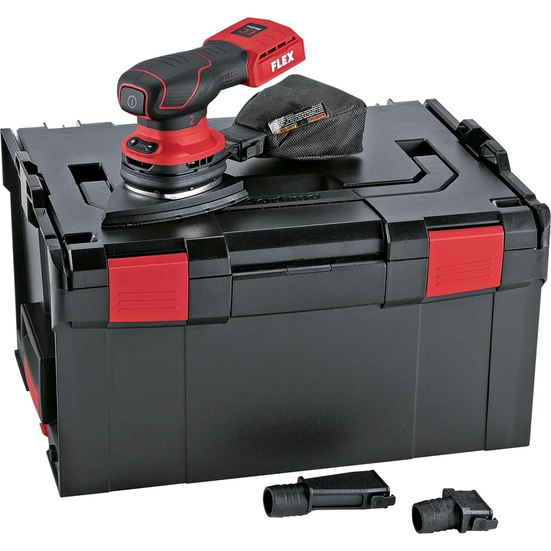 Flex Cordless Orbital Sander ODE 2-100 18-EC (Without Battery, Including Transport Case, Sanding Plate with 10-Hole System, Multisander with Speed Control 18 V) 532088