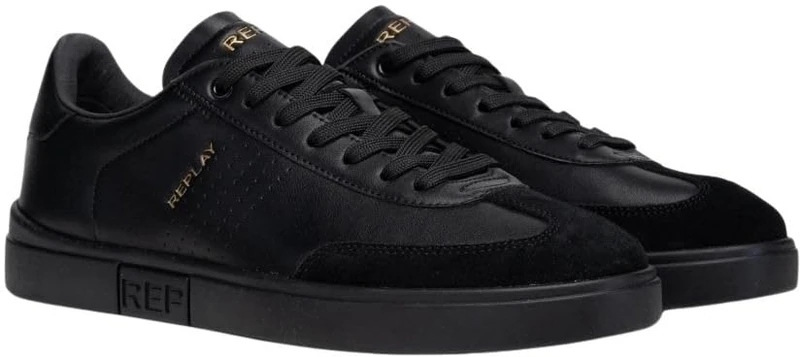 Replay Men Polys M Scent Sneaker, 562 Black, 9.5 UK