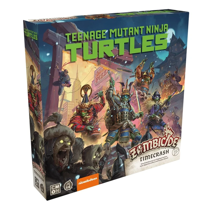 CMON, Zombicide: White Death - TMNT Timecrash, Expansion, Connoisseur Game, Dungeon Crawler, 1-6 Players, Ages 14+, 60 Minutes, German, Multilingual