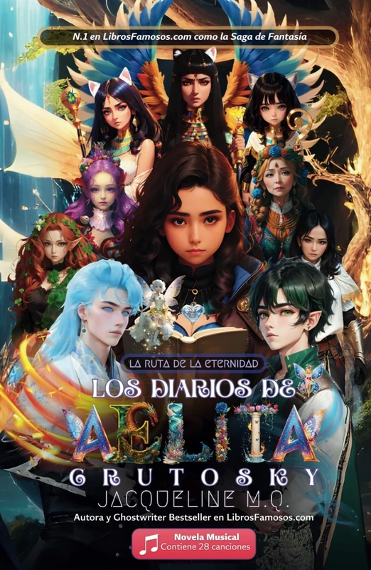La Ruta de la Eternidad: Saga de Fantasía Juvenil para Adultos con 28 Canciones Incluidas (Los Diarios de Aelita Crutosky) - Image 1