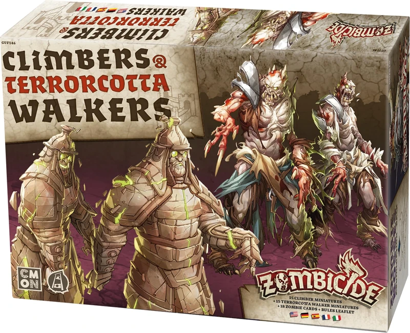 CMON, Zombicide: White Death - Climbers & Terrorcotta Walkers, Expansion, Connoisseur Game, Dungeon Crawler, 1-6 Players, Ages 14+, 60 Minutes, German, Multilingual - Image 1