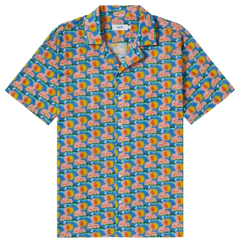 Arrels Barcelona, Shirt Sunbathing, Blue