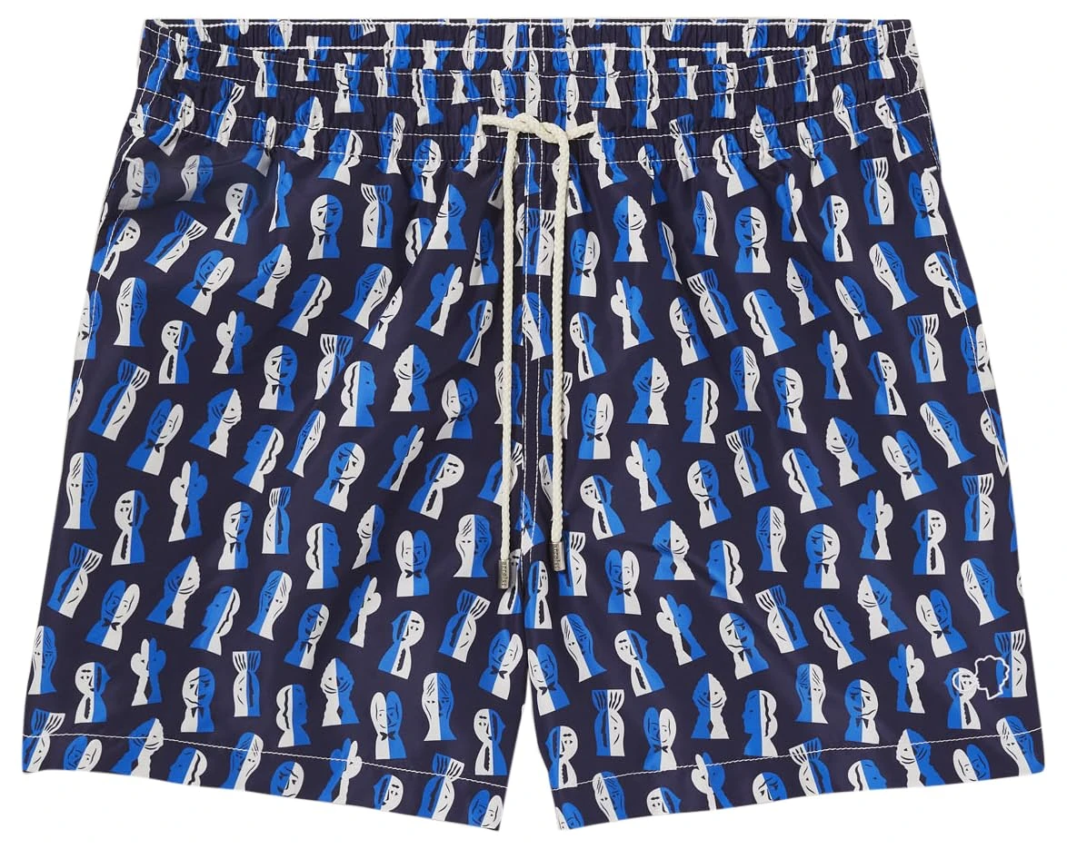Arrels Barcelona, Swim Shorts, Papier Découpé, Navy