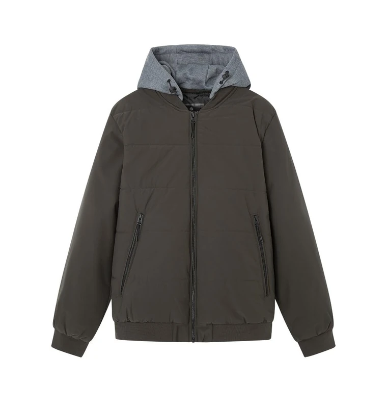 SPRINGFIELD Cazadore Men's Padded Bomber Jacket Removable Hood, multicoloured, S - Image 1