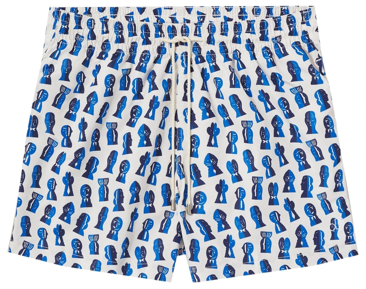 Arrels Barcelona, Swim Shorts Papier Découpé, Beige