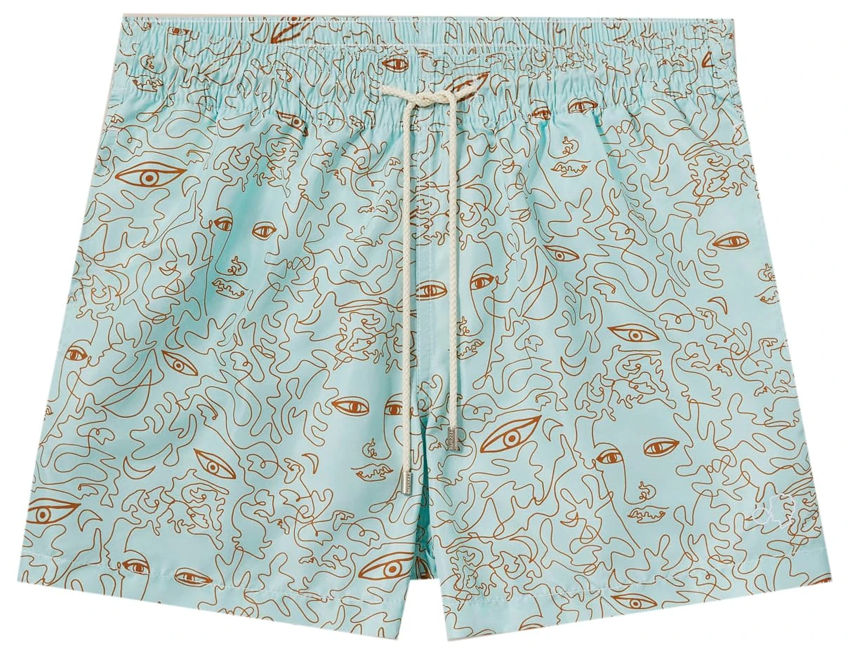 Arrels Barcelona, Swim Shorts Summer Spirits, Light Blue