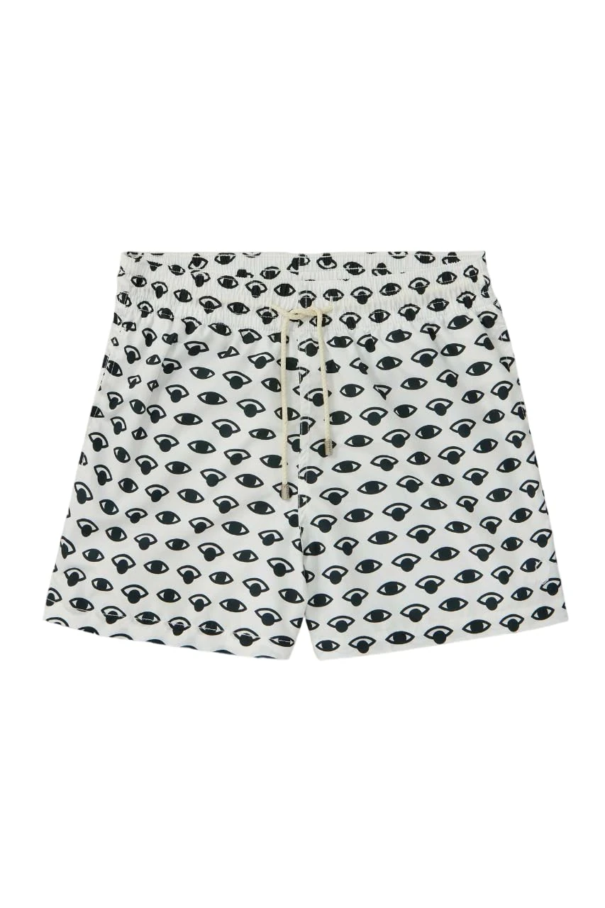 Arrels Barcelona, Swim Shorts White Eyes