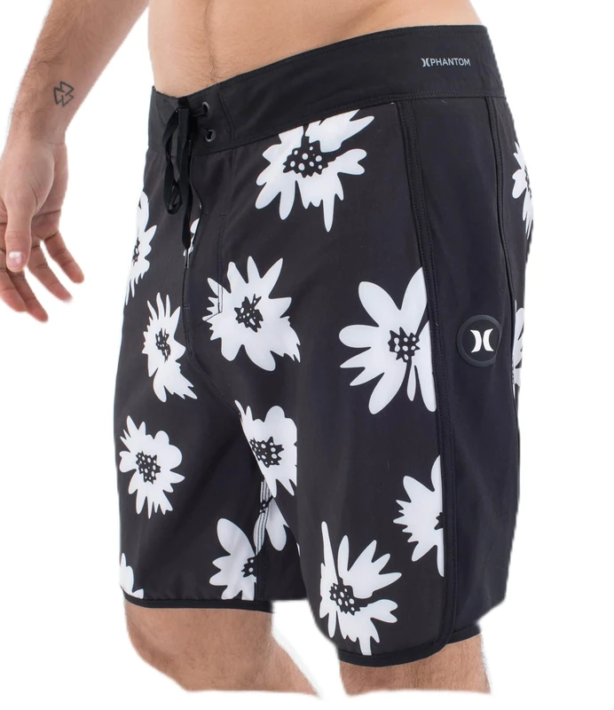 Hurley Mens Phantom Sweep Mark Boardshort Board Shorts, Black, 38 UK