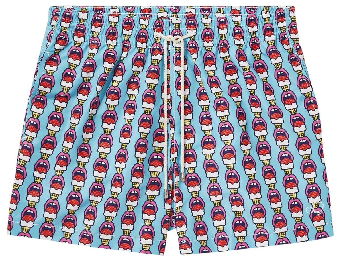 Arrels Barcelona, Swim Shorts Lick Me, Light Blue