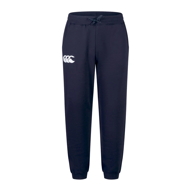 Canterbury Men's CCC Leisure Sweatpants | Jogging Bottoms | Cuffed Hem | Embroidered Logo Fleece Joggers, Navy, S