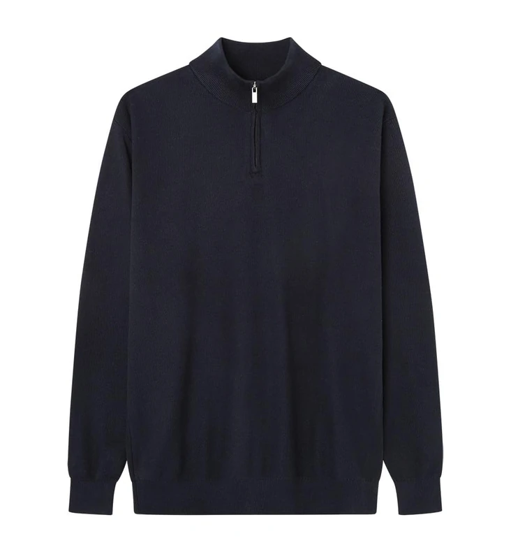 SPRINGFIELD Men's 1408819 Zip-up Jumper, Navy, XL