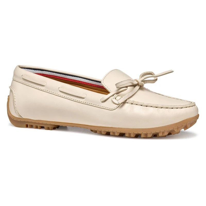 Geox Women's D KOSMOPOLIS + Grip Moccasin, Papyrus, 7.5 UK