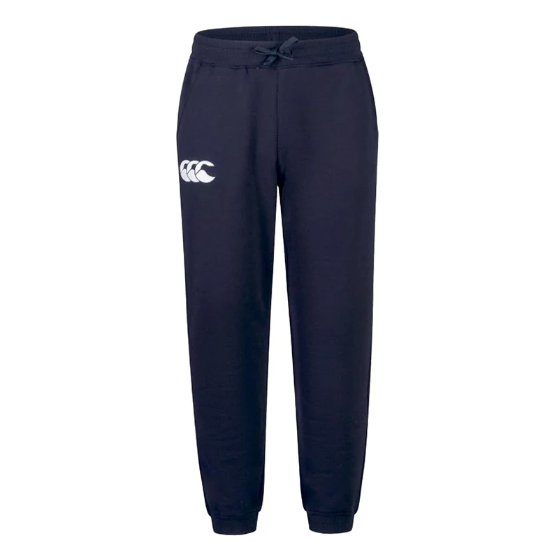 Canterbury Men's CCC Leisure Sweatpants | Jogging Bottoms | Cuffed Hem | Embroidered Logo Fleece Joggers, Navy, L