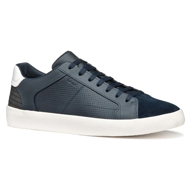 Geox Men's U AFFILE A Sneaker, Navy/Black, 6 UK