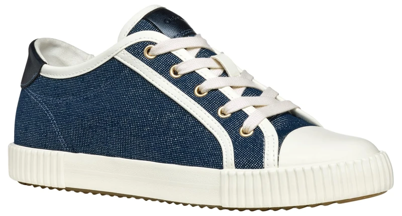 Geox D BLOMIEE B, Women’s Sneaker, Navy/Optic White,