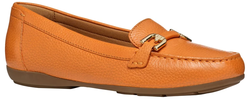 Geox Women's D ANNYTAH MOC A Moccasin, Orange, 4 UK