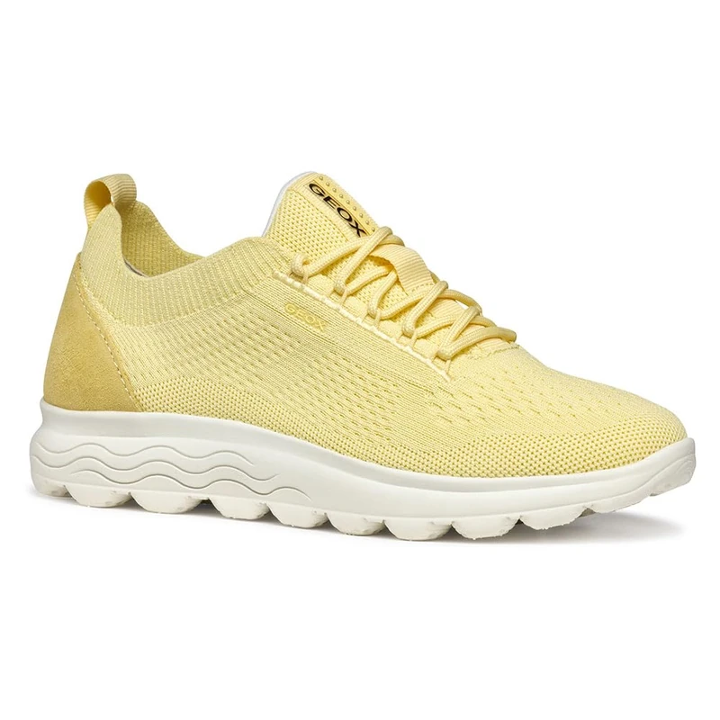 Geox Women's D SPHERICA A Sneaker, Lt Yellow, 8 UK