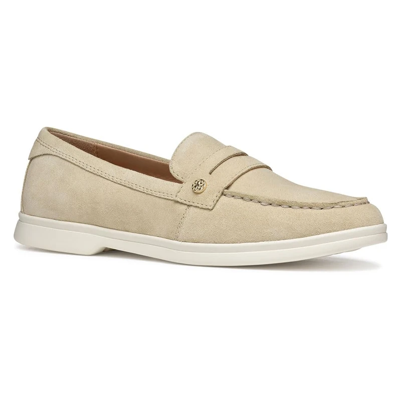 Geox Women's D XAND 3 D Loafer, Lt Taupe, 3.5 UK