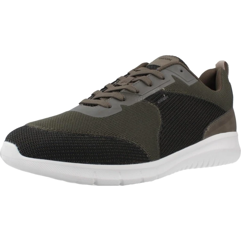 Geox Men's U MONREALE A Sneaker, Military, 11 UK