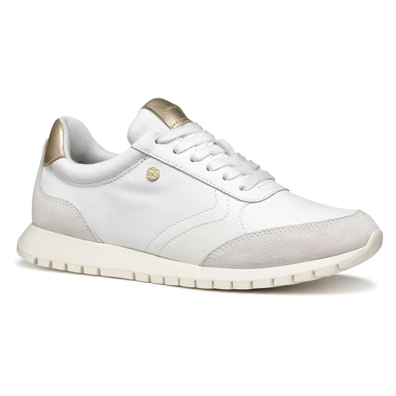 Geox D Sukie 2.0 C, Women’s Sneaker, White/Off White,