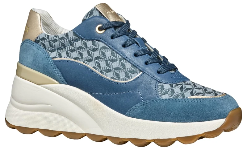 Geox Women's D SPHERICA EC13 A Sneaker, Avio, 5 UK