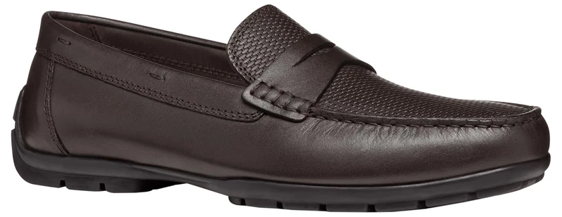 Geox Men's U Moner W 2FIT D Loafer, Coffee, 12 UK