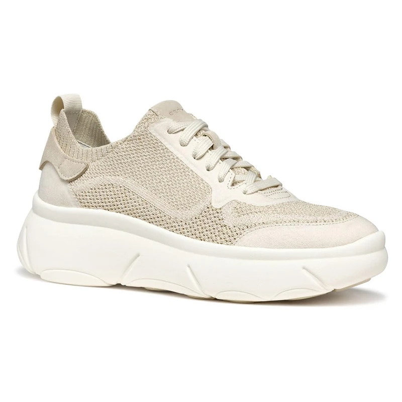 Geox Women's D Nebula 2.0 X A Sneaker, Lt Taupe, 4 UK