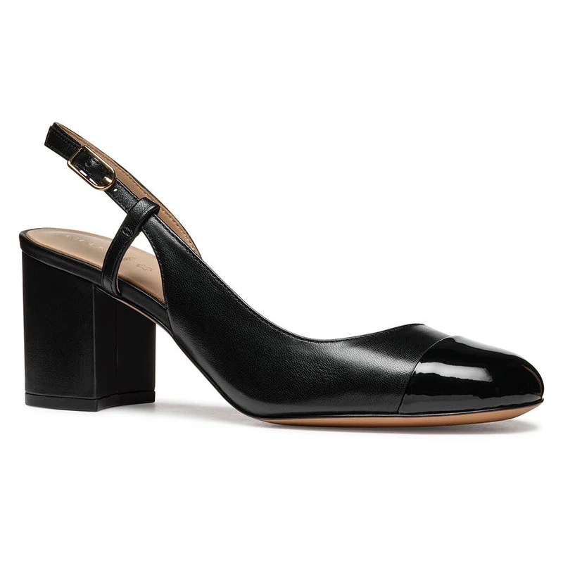 Geox Women's D VIRNILISA 65 A Pump, Black, 2.5 UK