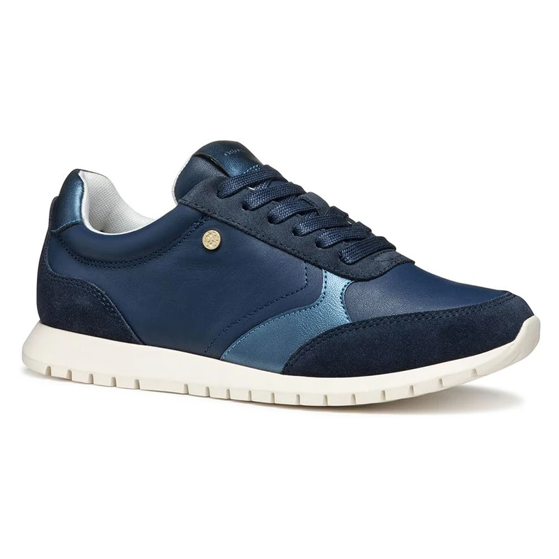 Geox Women's D Sukie 2.0 C Sneaker, Navy, 4 UK