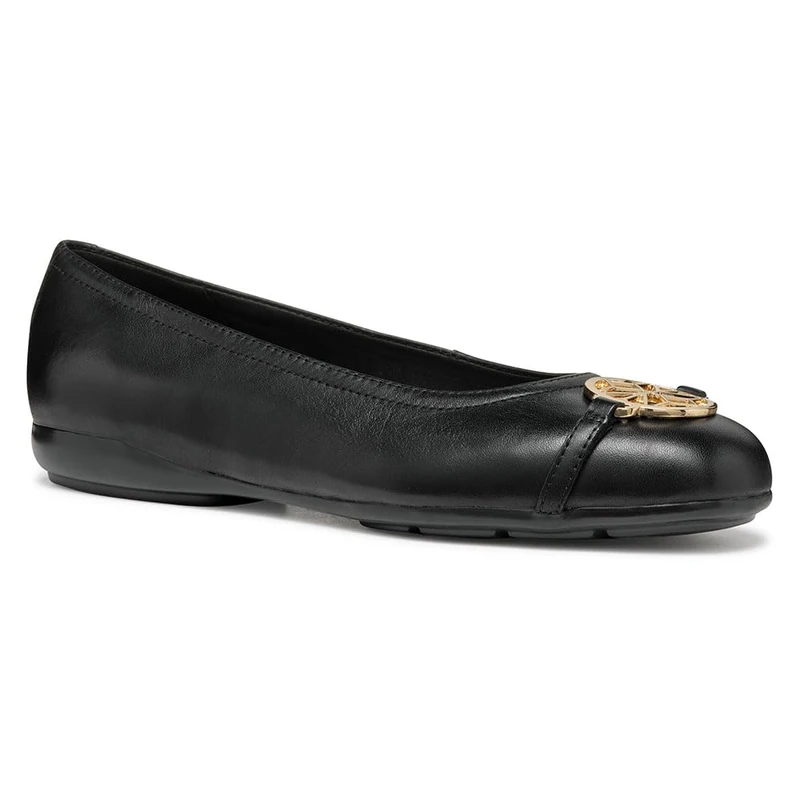 Geox Women's D ANNYTAH B Ballet Flat, Black, 3.5 UK