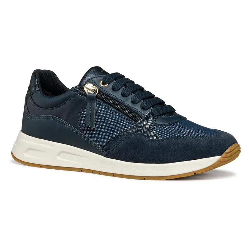 Geox Women's D BULMYA B Sneaker, Navy, 6 UK