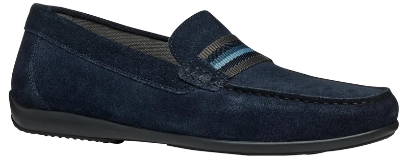 Geox Men's U ASCANIO A Moccasin, Navy, 10.5 UK