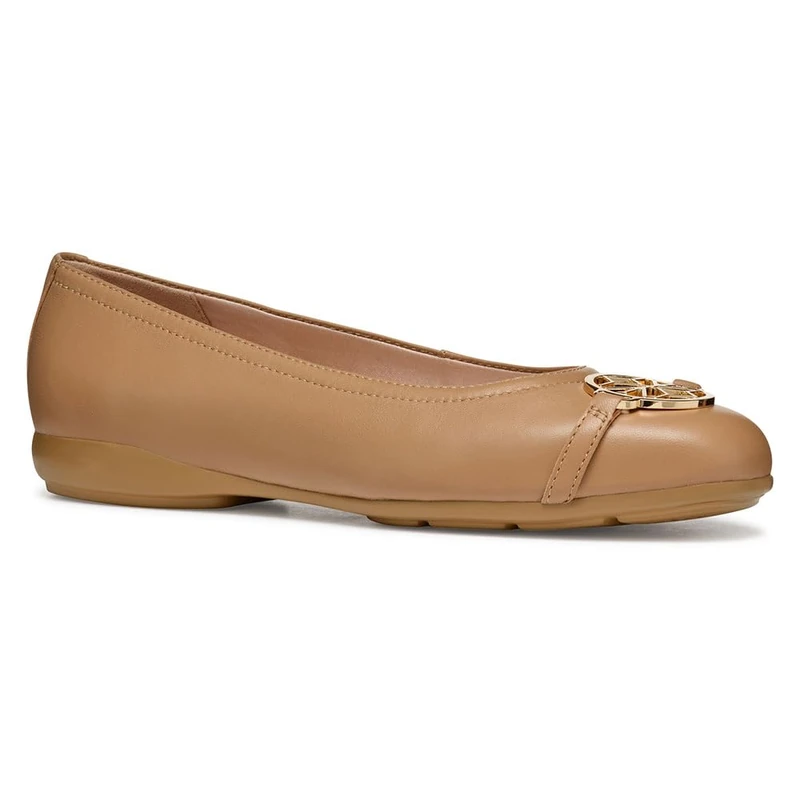 Geox Women's D ANNYTAH B Ballet Flat, Beige, 8 UK