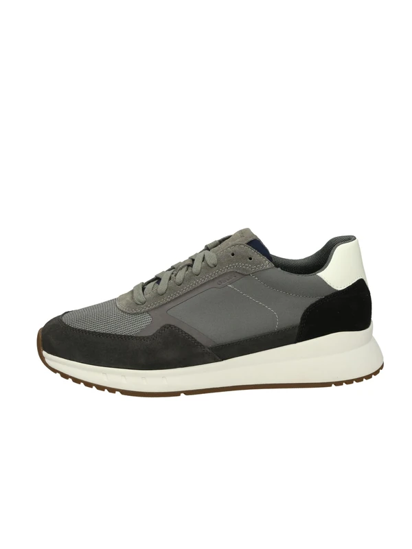 Geox Men's U BRANTHON A Sneaker, Graphite/Dk Grey, 6.5 UK