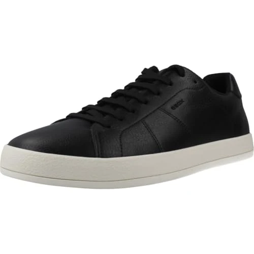 Geox Men's U SERIFOS A Sneaker, Black, 6.5 UK