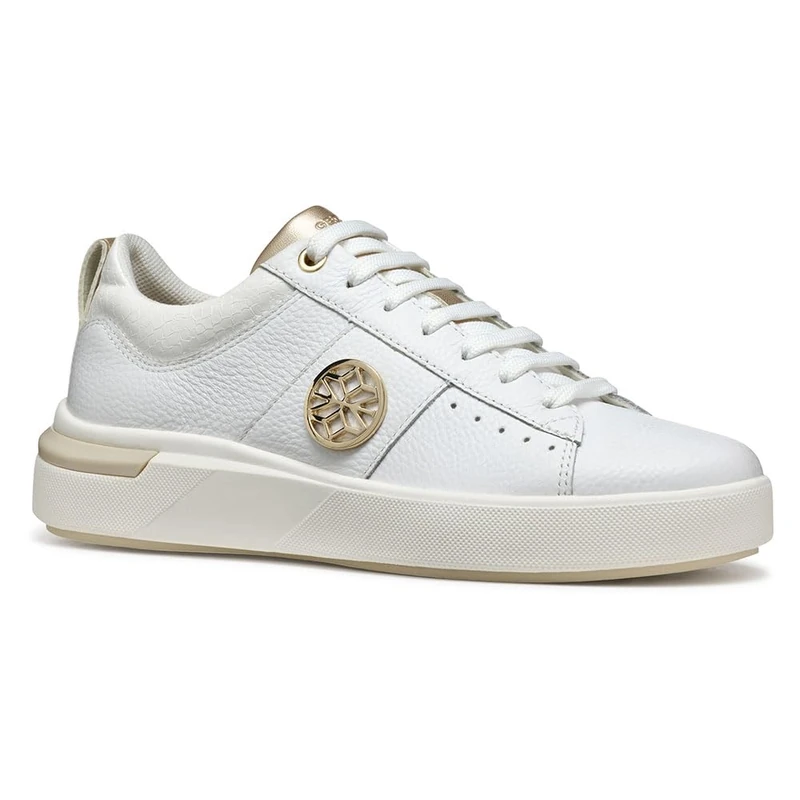 Geox Women's D DALYLA A Sneaker, White, 3 UK