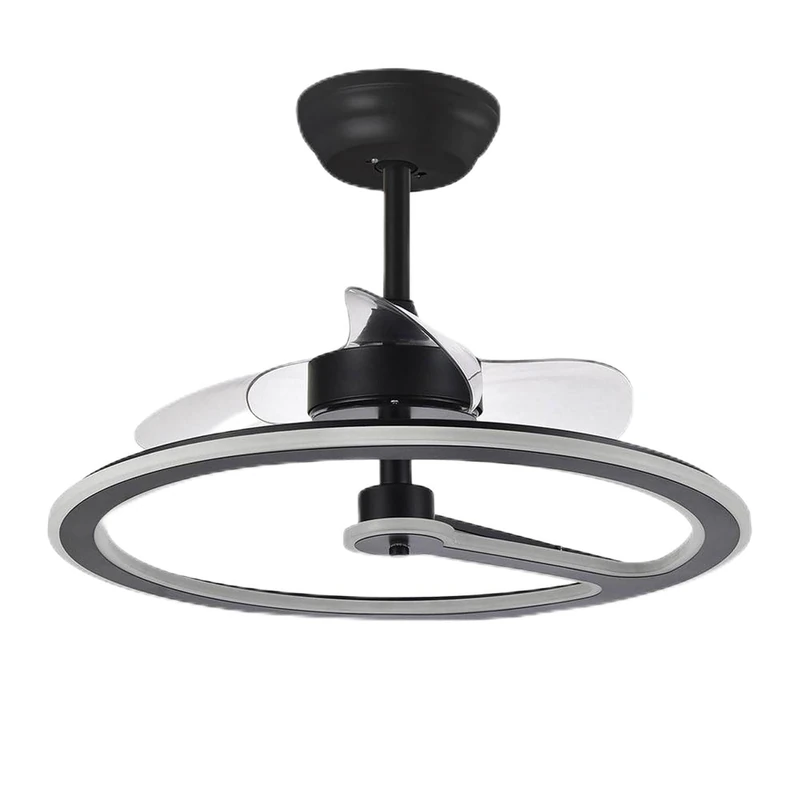 Eden pulse Chom Black 110w DC Fan with 3 Blades. Dimensions: 46/66x62x62cm. 6 speeds, in 3 Colors. Remote Control, Memory and Timer. Provides Comfort and Style. - Image 1